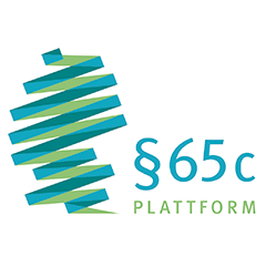 Es wird das Logo der Plattform § 65c dargestellt.